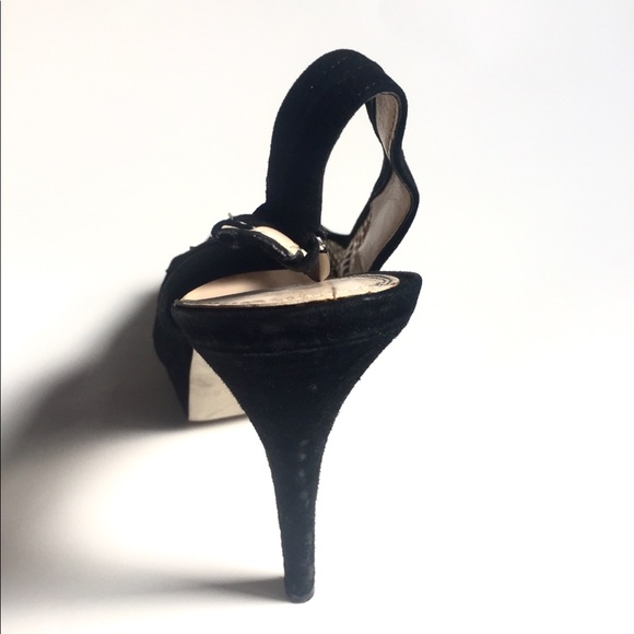 Enzo Angiolini high heels black open toe sandals - Picture 2 of 12